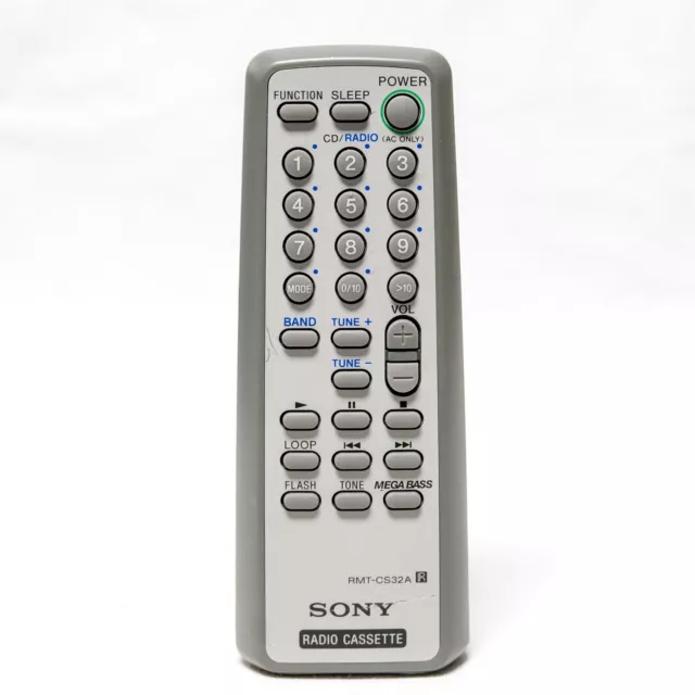 ⭐ Control remoto genuino Sony RMT-CS32A FABRICANTE DE EQUIPOS ORIGINALES - probado y en funcionamiento ⭐