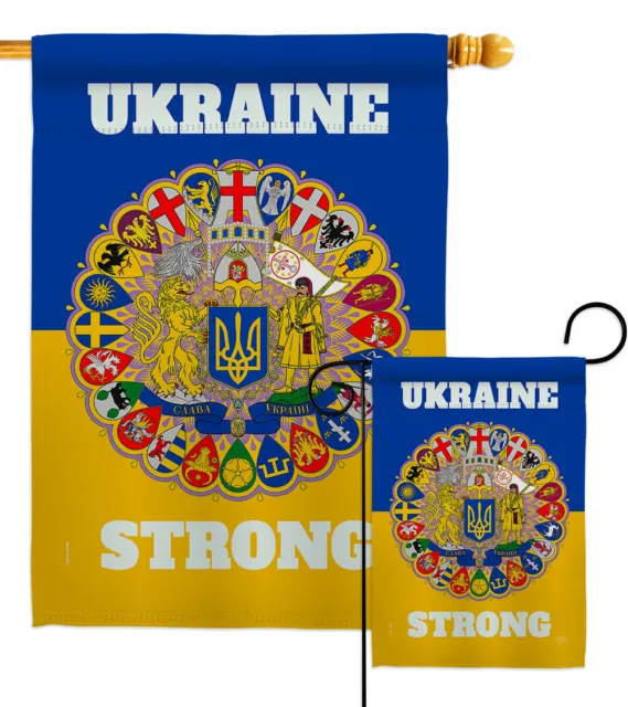 Ukraine Strong Garden Flag Cause Support Decorative Small Gift Yard House Banner