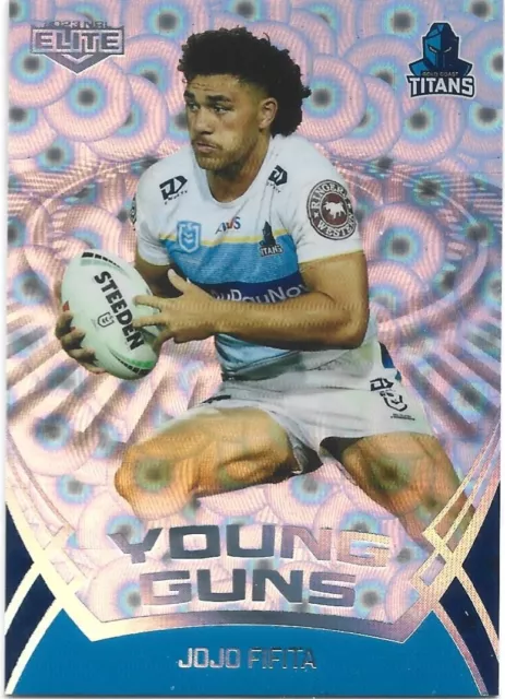 2023 NRL Elite Priority Box YOUNG GUNS JOJO FIFITA #04/18 Titans