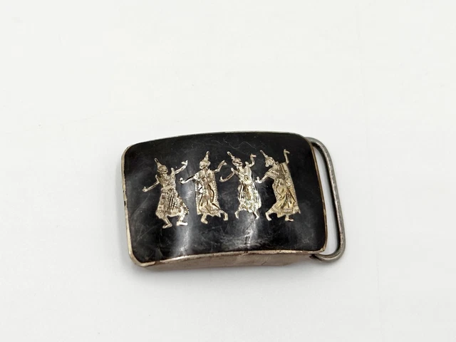Boucle De Ceinture En Argent Sterling 925 - Style SIAM, Fabrication Thaïlandaise, Occasion
