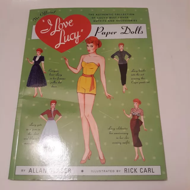 Rare! I Love Lucy Paper Dolls: Authentic Collection Of Lucy's Best-Loved Outfits