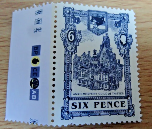 Discworld Stamps - Thieves’ Guild Six Pence FAWN - Rare 2005 [SHS-AM0046-Cw]
