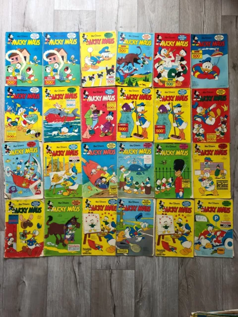 72 Micky Maus Comic Hefte 1960-68 Mickey Mouse
