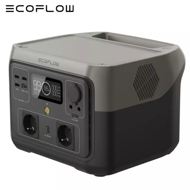 ECOFLOW RIVER 2 MAX 512Wh Powerstation 1000W max Tragbare Camping Solargenerator 2