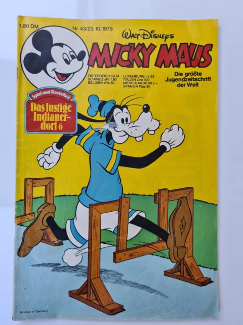 Micky Maus Hefte Walt Disney Sammler alte Ausgaben Nr. 43/23.10. 1979