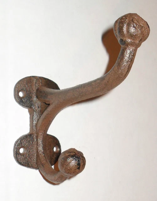 Beautiful heavy Cast Iron WESTERN Towel Holder misc wall HOOK