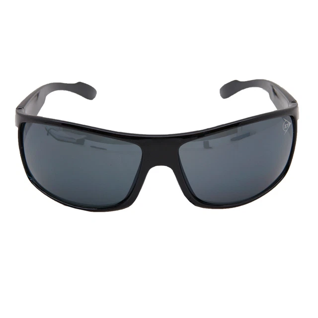 SONNENBRILLE DUNLOP SCHWARZ UVA Sport mit Tasche Damen Herren Auto Anti