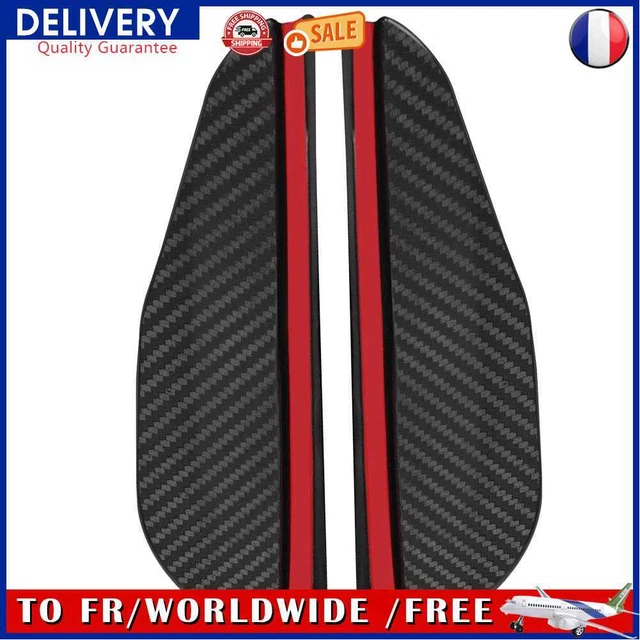 2x Carbon Fiber Look Car Rear View Mirror Rain Visor Side Mirror Weather Shield