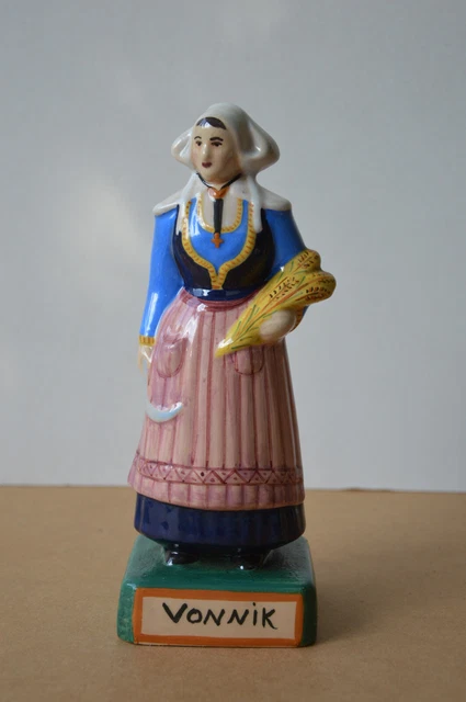ANCIENNE VIERGE SAINTE Anne Statuette Bretonne Henriot Quimper Hr Faience. EUR 15,00 - FR