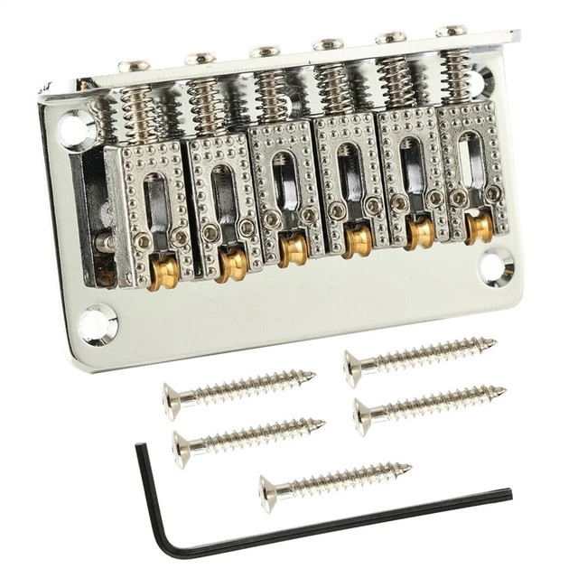 6 cordes Hardtail Bridge pour guitare électrique Strat TL finition chrome facil