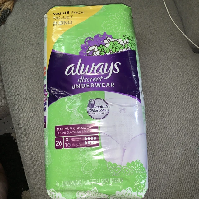 ALWAYS DISCREET INCONTINENCE & Postpartum Incontinence Underwear for