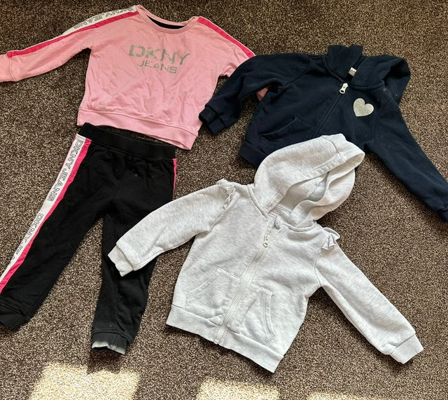 Baby girls clothes bundle 18 months jacket DKNY jogger set
