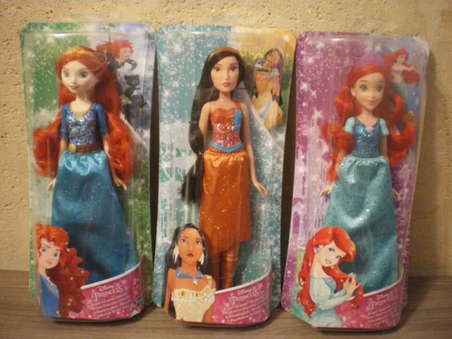 lot de 3 poupées princesses Disney Hasbro série " poussières d'étoiles " neuves