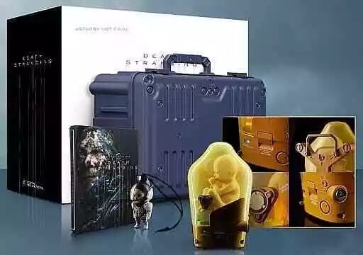 Death Stranding Edición de Coleccionista BB Pod Figura PS4 Juego Muñeca Juego Estuche