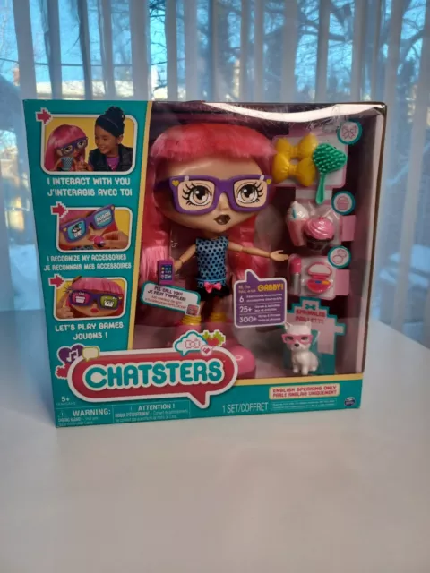 Spin Master Chatsters Gabby, Interactive Talking Chat Doll - new in box