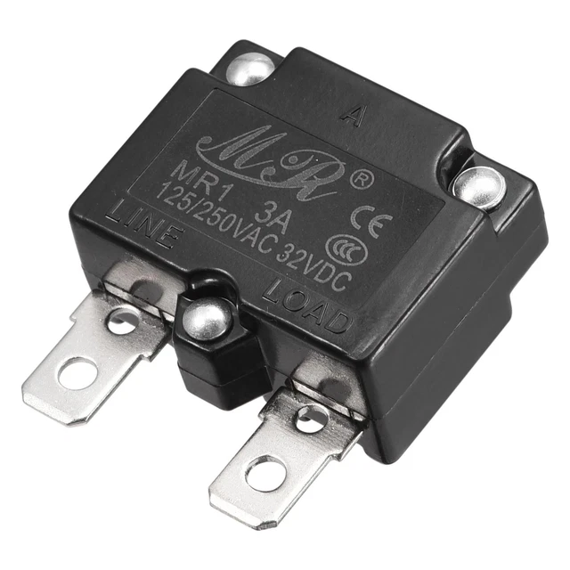 Circuito Sovraccarico Protettore 3A AC125/250V DC32V Automatico Reset