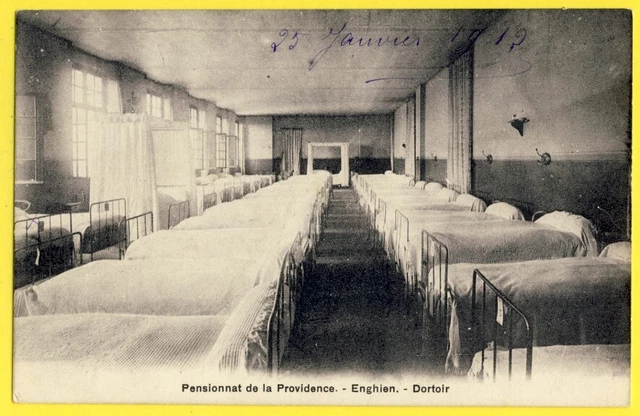 CPA ENGHIEN les BAINS (Val d'Oise) Ecole Pensionnat de la Providence DORTOIR
