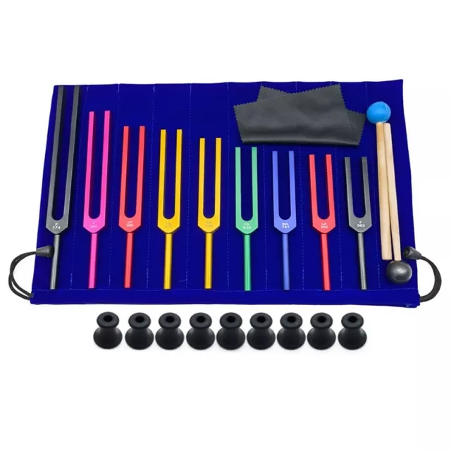 9 Piece   Tuning Forks For Therapy, Voice Therapy Black V8T84360