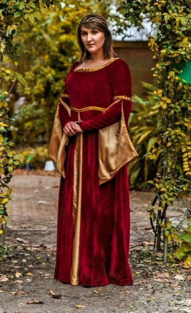 Plus Size Renaissance Gown, Ren Faire Medieval Dress, LARP Costume SCA Cosplay