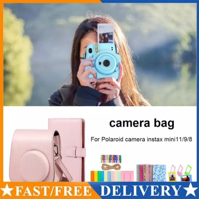 5 in 1 Camera Accessories Bundle for Fujifilm Instax Mini 11/9/8 (Pink) AU