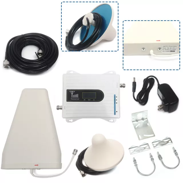 Mobile Signal Booster 900/1800/2100MHz 2G/3G/4G Tri Band Amplifier Repeater