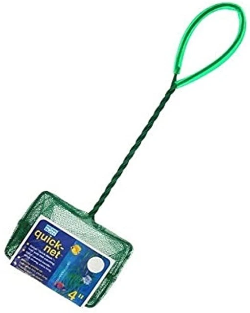 PENN-PLAX Quick-Net Aquarium Fish Nets – Durable, Strong, and Safe – Color May V