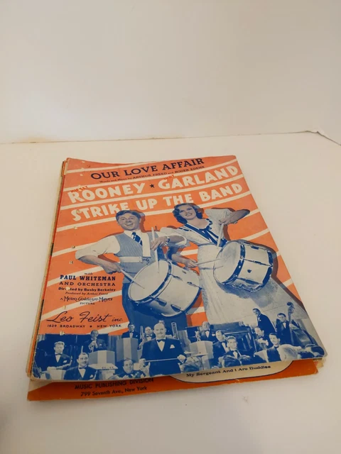 32 Pcs Hollywood Sheet Music Bing Crosby Judy Garland Olivia DeHavilland