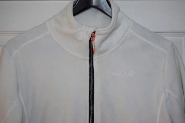 Catmandoo Ladies Golf Jacket - Fleece Base Layer Size Small (12) White Full Zip 2