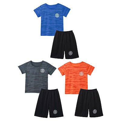 Kinder Jungen Sportkleidung Outfits Basketball Fußball Sportanzug T-Shirt+Shorts