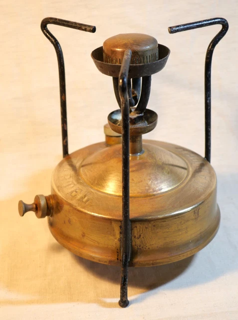Ancien Réchaud à Alcool/pétrole En Fonte - Modèle Grand Avec Décors - Réf. N.10 - Occasion France