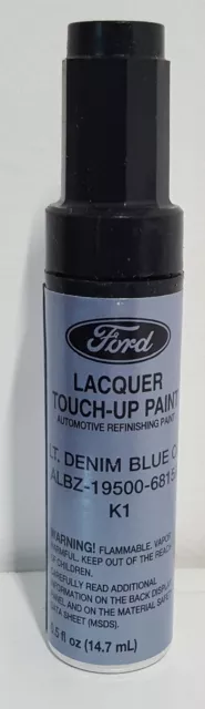 NOS OEM Ford Lacquer Touch Up Paint LT DENIM BLUE CC ALBZ-19500-6815A  K1