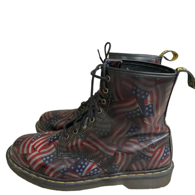 DR MARTENS AMERICAN FLAGS BOOTS Sz 12 UK MADE IN ENGLAND VINTAGE RARE