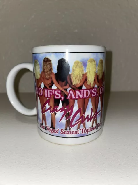 Vintage Riviera Hotel & Casino Las Vegas "Crazy Girls" Topless Show Coffee Mug