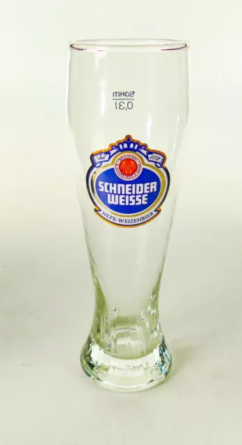 Schneider Weisse Brauerei Bayern Bierglas 0,3l Hefe Weizenbierglas Gläser 1807