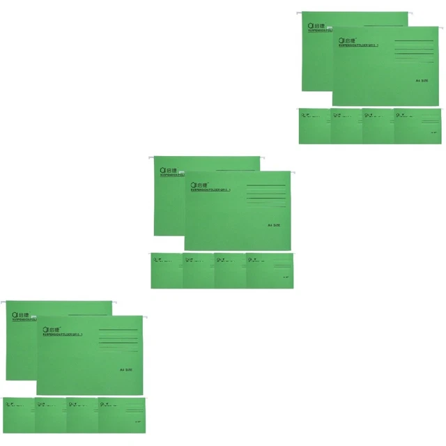 18 Pcs Office File Folders Hanging Portable File Folders Hanging Office File