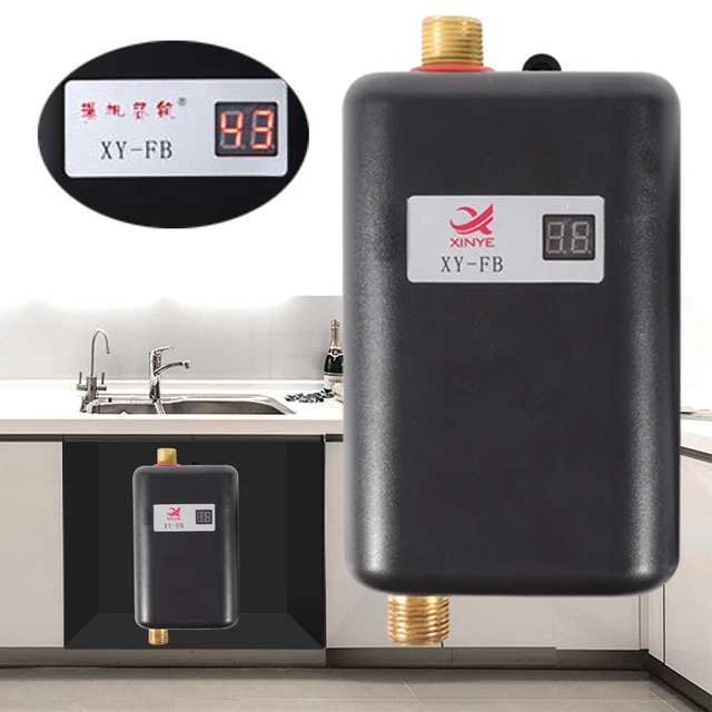 Durchlauferhitzer 3500W Mini - Elektrischer Warmwasserbereiter Mit LED-Anzeige