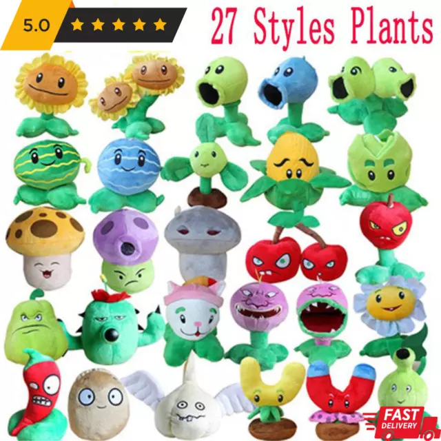 Plants vs Zombies Amine Plush Stuffed Soft Toy Action Figure Gift Set Kids Game