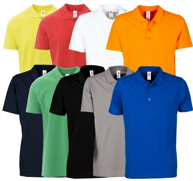 Polo Uomo Cotone Payper Maglietta Maglia Mezza Manica Corta T-Shirt Casual