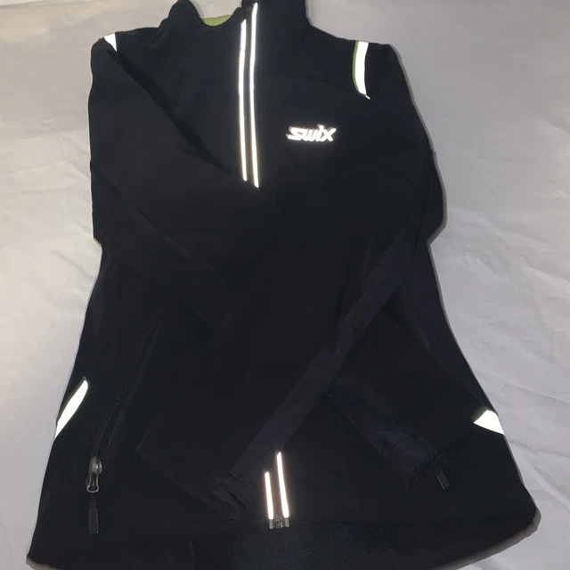 Swix Ski Jacket Men’s Size S Black Neon Green