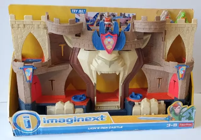 Imaginext Lion's Den Castle Kingdom Knights Playset 2014 BFR70 Fisher Price NEW