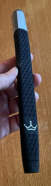 SCOTTY CAMERON BLACK Baby T Putter Grip - White 3 Point Crown
