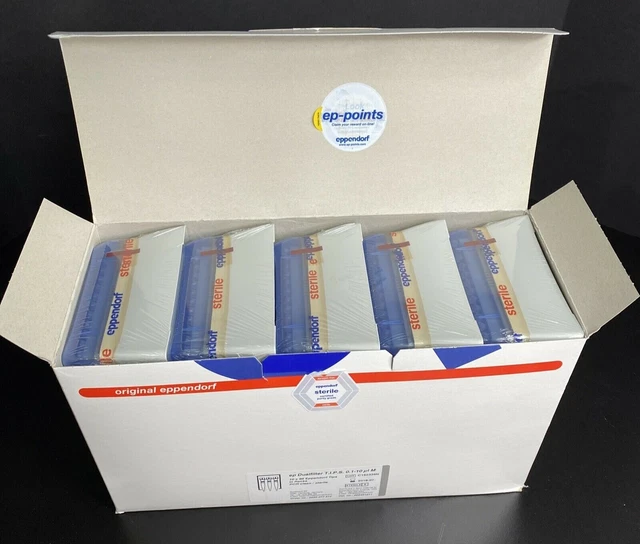 EPPENDORF PIPETTE TIPS 10 ul Dualfilter PCR Clean 10 Racks with 96 Tips
