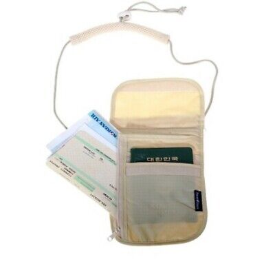 Neck Stash Travel Security Check Passport Money Wallet Pouch Bag Anti-theft