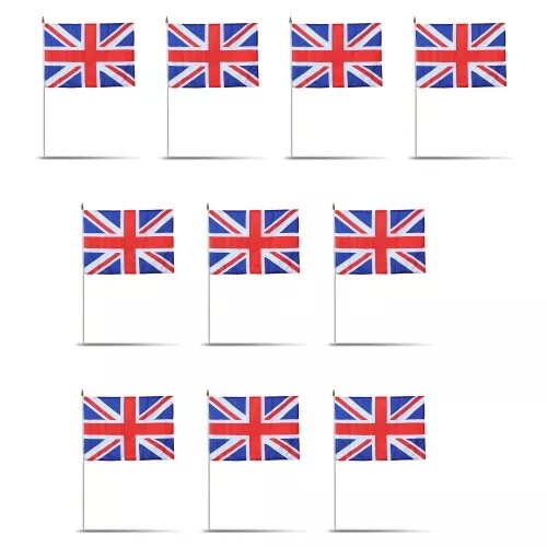 Sonia Originelli 10er Set Fahne Flagge Winkfahne "Grossbritannien" GB UK