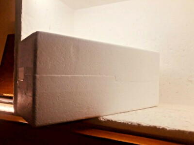 Boîte De Transport Isotherme 75x42x33 Cm - Avec Carton Et Polystyrène, Occasion