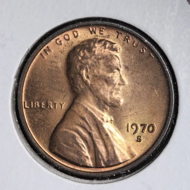 1970-S Small Date Lincoln Memorial Cent Penny GEM BU *UNCIRCULATED* MS E182 WEY