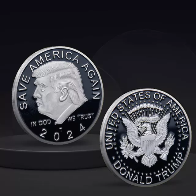 2024 US President Donald Trump EAGLE Commemorative Coin Save America Again