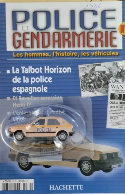 Talbot Horizon Policia 1986 1/43 Hachette Police Et Gendarmerie