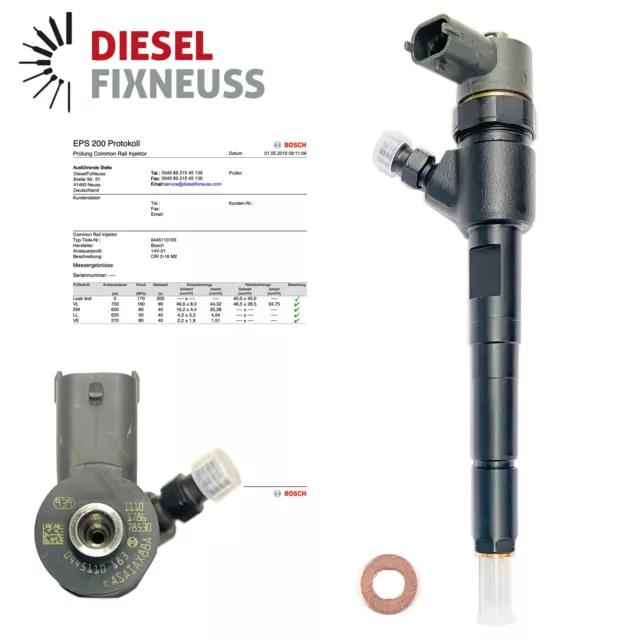 Bosch Injektor Einspritzdüse FIAT Punto Panda OPEL Astra Corsa LANCIA 0445110183