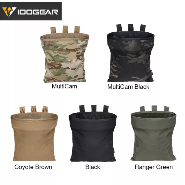 IDOGEAR Tactical Magazine Dump Pouch MOLLE Mag Drop Pouch Recycling Bag Military